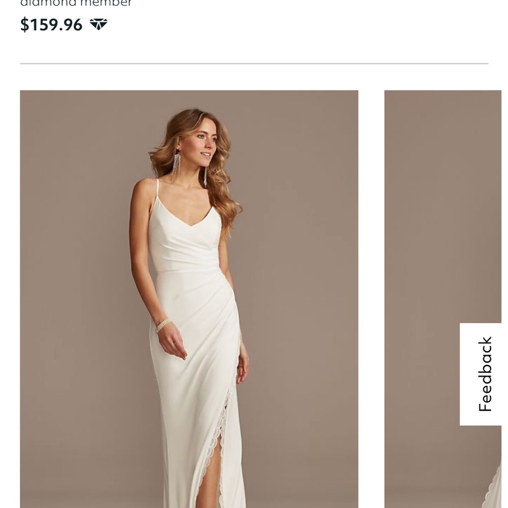 David’s Bridal dress brand new with tags. Size 2.